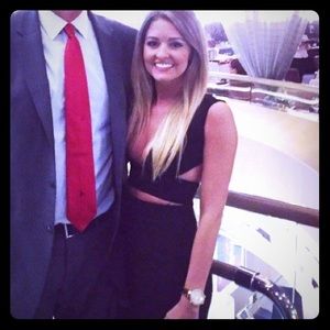 Solace London black long dress!